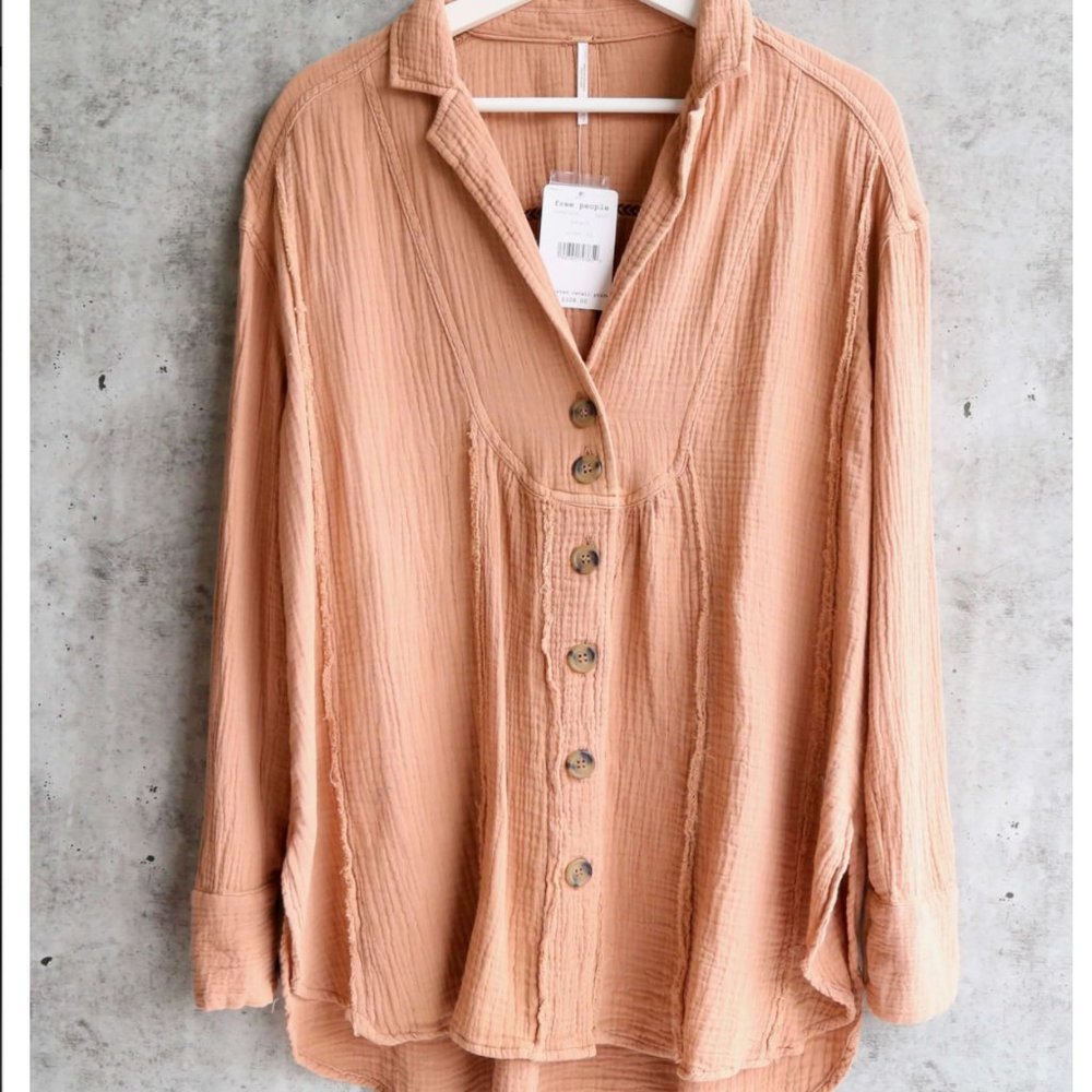 Free People All About the Feels Button Down
